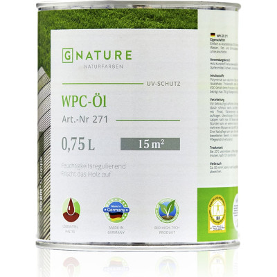 Масло для ДПК GNature 271 WPC-OI 4011252950544