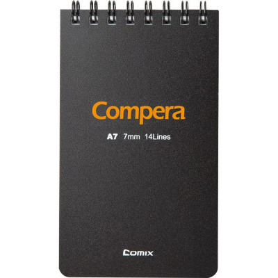 Блокнот COMIX Compera Bond CPA7507 BLK/OR