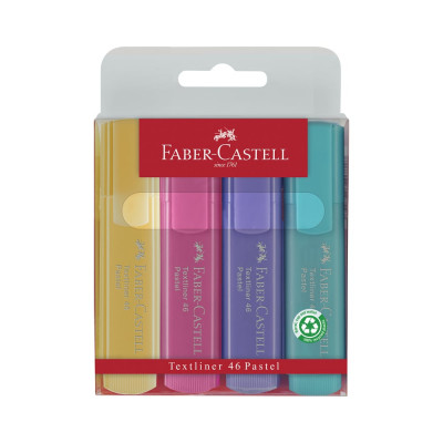 Набор текстовыделителей Faber-Castell 46 superfluorescent+pastel 154610