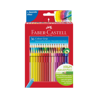 Цветные карандаши Faber-Castell grip, 36 цветов, 112442