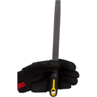 Рашпиль по дереву TOPEX полукруглый 200 мм, сталь T12, двухкомпонентная рукоятка 06A832