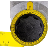 Угломер разводной, алюминиевая ручка, фиксация угла TOPEX 30C345