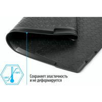 Коврик в багажник автомобиля Rival для Skoda Yeti 2009-2018, полиуретан, 15103002