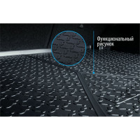 Коврик в багажник автомобиля Rival для Skoda Yeti 2009-2018, полиуретан, 15103002