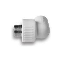 Уголок AQUALINK ПП комбинированный 20х1/2 нар (Цена за упаковку 10 шт.)  арт. 3554