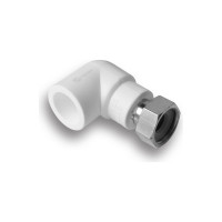 Уголок AQUALINK ПП с накидной гайкой 20х1/2 (Цена за упаковку 10 шт.)  арт. 3598