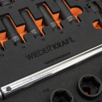 Набор пневматического и динамометрического инструмента в ложементе WIEDERKRAFT 38 предметов WDK-3720S