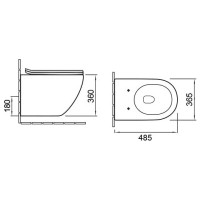 Подвесной унитаз Vincea VT1-14S