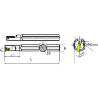 Резец резьбовой внутренний/державка SNL0016M16 SANT 4603312182899