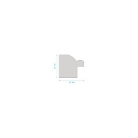 Пластиковая рамка OfficeSpace № 9 10х15 см, белый/золото 247114