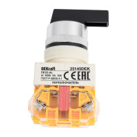 Переключатель Dekraft ПЕ22-ALCR-2-BLK 25145DEK