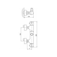 Смеситель для душа RavSlezak Termo TRM81.5CMATC