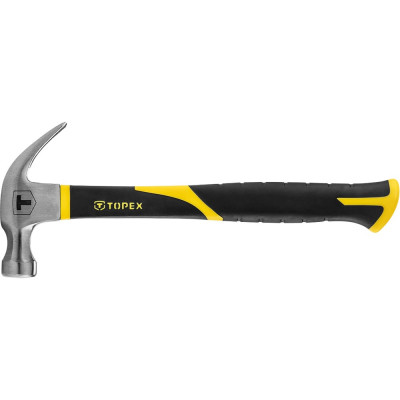 Столярный молоток TOPEX 450 г, ручка из стекловолокна 02A850