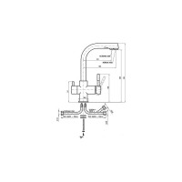 Смеситель для кухни RavSlezak на две воды SEINA SE918.5