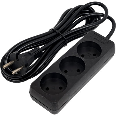 Бытовой удлинитель Uniel BLACKS-CD3-3 UL-00003604