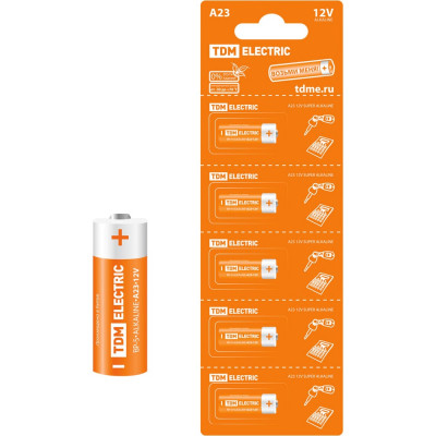 Элемент питания TDM ELECTRIC A23 Alkaline 12V BP-5 SQ1702-0039
