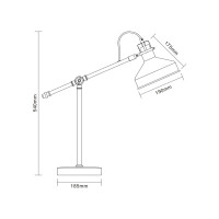 Настольный светильник Camelion Amsterdam KD-425 C62 черный + медь 13014