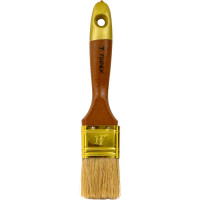 Плоская кисть 1.5 дюйма (лакированная деревянная ручка, натуральная щетина, для масляных красок) TOPEX Профи 19b615