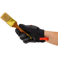 Плоская кисть 1.5 дюйма (лакированная деревянная ручка, натуральная щетина, для масляных красок) TOPEX Профи 19b615