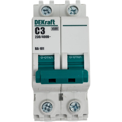 Автоматический выключатель Dekraft ВА101-2Р-003А-C 11063DEK