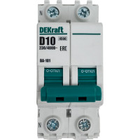Автоматический выключатель Dekraft ВА101-1Р+N-010А-D 11196DEK