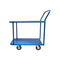 Платформенная тележка СТЕЛЛА-ТЕХНИК 2-х ярусная, 500x800 мм, металл КП-2-М-5-8-125-К