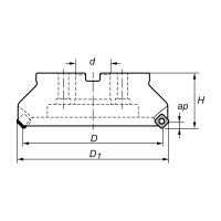 Корпус фрезы торцевой N150.D200/Z14 NORGAU 022150200