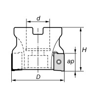 Корпус фрезы N253.D50/Z4 NORGAU 022253050