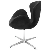 Кресло BRADEX SWAN CHAIR графит, искусственная замша FR 0650