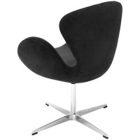 Кресло BRADEX SWAN CHAIR графит, искусственная замша FR 0650