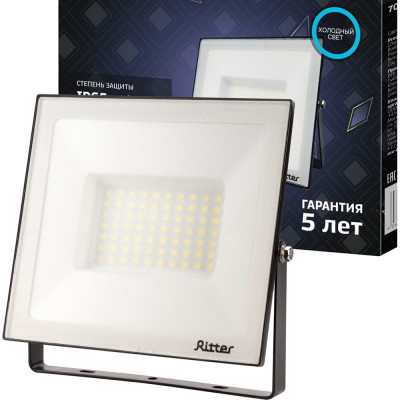 Светодиодный прожектор RITTER серия PROFI 230В 70 Вт 6500К 7000Лм IP65 черный 53409 3