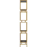 Стеллаж GreenWeen BRICK, золотой, тонированное стекло, 1960x600x300 GW-BRICK-G-G
