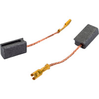 Комплект угольных щеток для электроинструмента Hammer (разъем "мама"), 6x8,5x15 мм, 2 шт COFRA SDH-34636