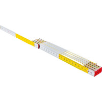 Складной деревянный метр 2 м (желто-белый) TOPEX 26C006