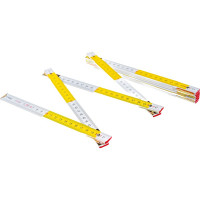 Складной деревянный метр 2 м (желто-белый) TOPEX 26C006