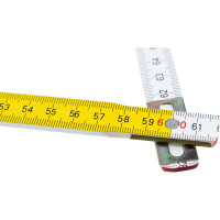 Складной деревянный метр 1 м, желто-белый TOPEX 26C005