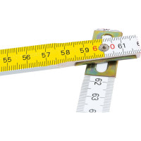 Складной деревянный метр 1 м, желто-белый TOPEX 26C005