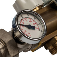 Распределительный коллектор из латуни без расходомеров 6 вых. STOUT SMB 0468 000006