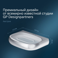 Стеклянная мыльница AM.PM Sensation с настенным держателем, хром A3034200