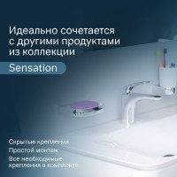 Стеклянная мыльница AM.PM Sensation с настенным держателем, хром A3034200