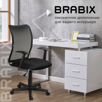 Компьютерное офисное кресло BRABIX Spring MG-307, с подлокотниками, сетка 531406