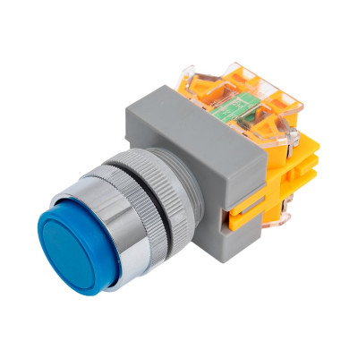 Выключатель кнопочный ВК-22 10 А IP54 синий Dekraft 25022DEK