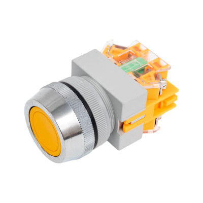 Кнопочный выключатель Dekraft ВК30-ABLF-YEL 25045DEK