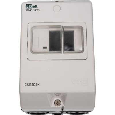 Корпус пластиковый DEKraft КП-431, 32 А, IP55 21272DEK