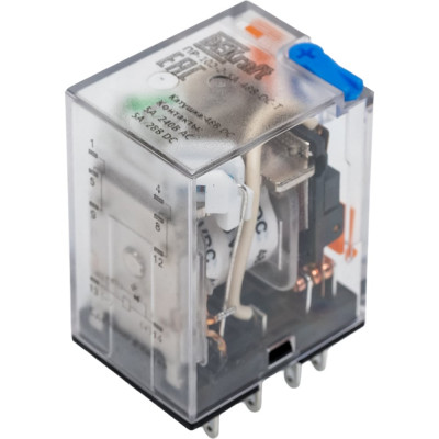 Промежуточное реле DEKraft 2-контактное, с led инд. и test функ. 5а 48в dc пр-102 23843DEK