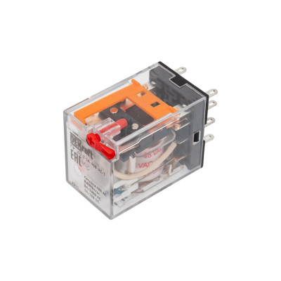Промежуточное реле DEKraft 2-контактное, с led инд. и test функ. 5а 48в ac пр-102 23859DEK
