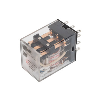 Промежуточное реле DEKraft 3-контактное, с led инд. 5а 24в ac пр-102 23878DEK