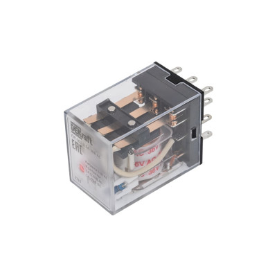 Промежуточное реле DEKraft 3-контактное, с led индикацией 5а 36в ac пр-102 23879DEK