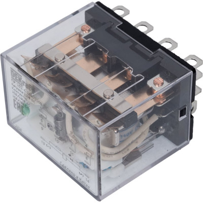 Промежуточное реле DEKraft 4 контакта, с led индикацией, 10а, 110в dc, пр-102 23940DEK