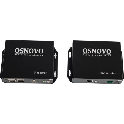 Комплект для передачи HDMI, USB, RS232, ИК-управления и аудио по сети Ethernet OSNOVO TLN-HiKMA/1+RLN-HiKMA/1 sct1367